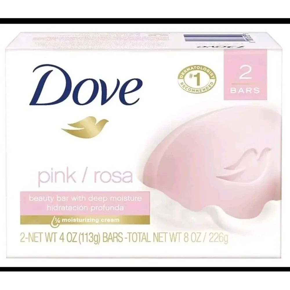 Dove Beauty Bar Pink / Rosa  With Deep Moisture 3pk New In‎ Box (6 Bars Total)